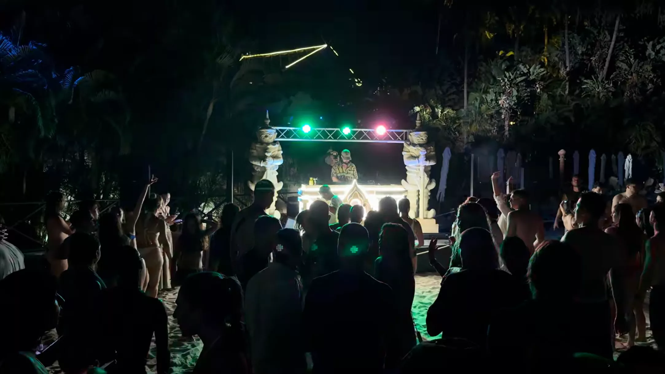 Siam Park at night DJ playing